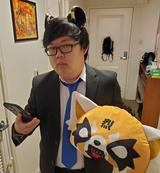 Hyodo (Aggretsuko, SungWon Cho) AI voice text to speech and AI music cover generator