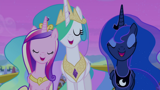 Princess Celestia and Princess Luna (MLP:FiM) 400 AI voice text to speech and AI music cover generator