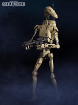 B1 Battledroid (Star Wars: Battlefront II - Classic, 2005) AI voice text to speech and AI music cover generator