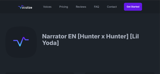 Narrator EN [Hunter x Hunter] [Lil Yoda] AI voice text to speech and AI music cover generator