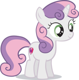Sweetie Belle (My Little Pony, Friendship is Magic) AI voice text to speech and AI music cover generator