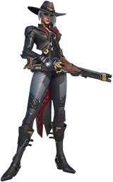 Elizabeth Caledonia "Ashe" (Overwatch) - Mabel Cezar AI voice text to speech and AI music cover generator