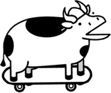 Skateboard Cow (asdfmovie) AI voice text to speech and AI music cover generator