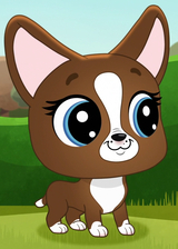 Roxie McTerrier (Littlest Pet Shop : A World Of Our Own) AI voice text to speech and AI music cover generator