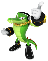 Vector The Crocodile (Sonic Heroes) AI voice text to speech and AI music cover generator