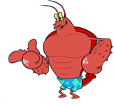 Larry the Lobster (SpongeBob SquarePants) AI voice text to speech and AI music cover generator