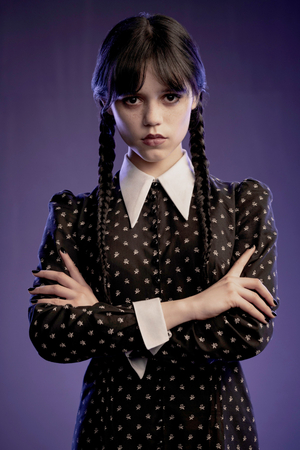 Wednesday Addams (Jenna Ortega) AI cover generator
