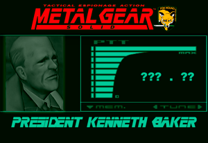 President Kenneth Baker from MGS 1 AI cover generator