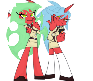 Scanty & Kneesocks (Panty & Stocking ENG Dub) AI cover generator