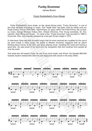 Funky Drummer Break Drums AI cover generator