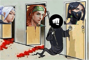 Neon Valorant (i forgor but I think) AI cover generator