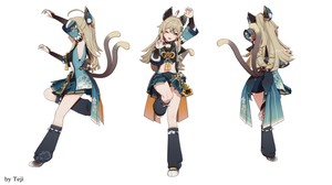 Kirara (Genshin Impact, fusion model) AI cover generator