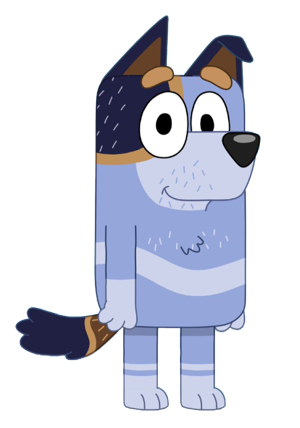 Stripe Heeler (Bluey) AI cover generator