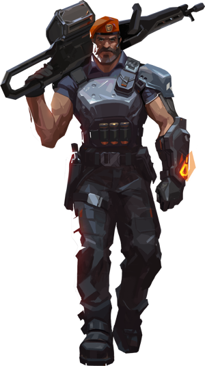 Brimstone (VALORANT) AI cover generator