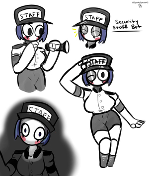 Female Staffbot [FNaF Security Breach] AI cover generator