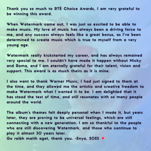 Enya Speech AI cover generator