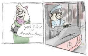 Ralsei (I'm driving a mercedes benz) [Deltarune] AI cover generator