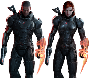 (Female) Commander Shepard (Mass Effect) AI cover generator