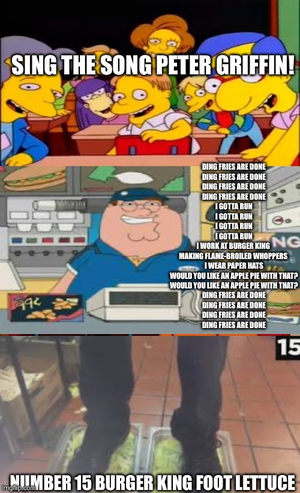 DING FRIES ARE DONE (I work at Burger King) (meme) AI cover generator