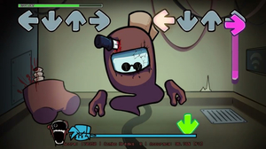 Brown crewmate esculent (fnf: vs imposter) AI cover generator