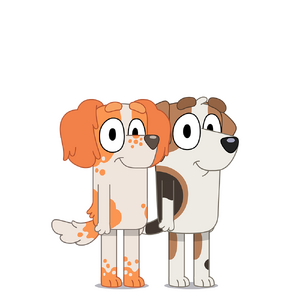 Mia & Captain (300) (Bluey) AI cover generator