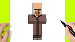 Villageois Minecraft AI cover generator