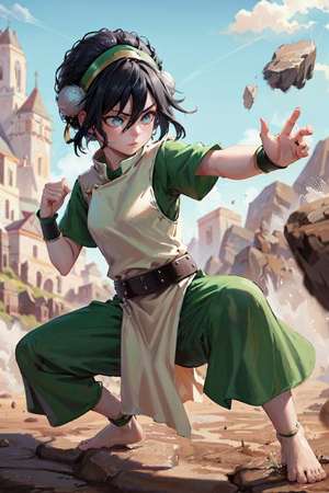 Toph Beifong (Avatar: The Last Airbender) AI cover generator