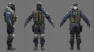 CS:GO SAS Agent (CT) AI cover generator