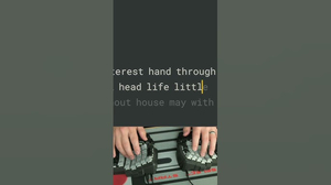 Literally just a keyboard typing AI cover generator