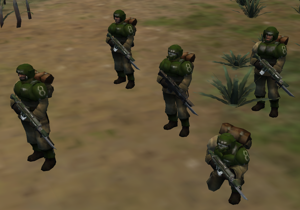 Imperial Guardsmen - Dawn of War AI cover generator