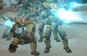 Tau Firewarrior Dawn of War (Warhammer 40000) AI cover generator