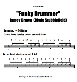 Funky Drummer Break Drums AI cover generator