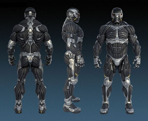 Crysis 2 nanosuit AI cover generator