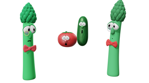 Archibald Asparagus ('90s) - VeggieTales AI cover generator