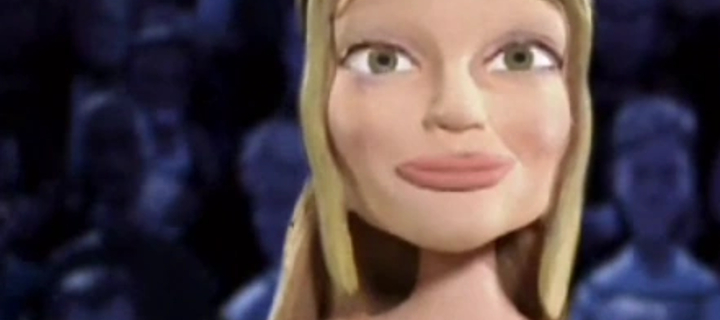 This is the Avatar Image for the Hilary Duff (Celebrity Deathmatch) (Tara Sands) AI Voice and Text to Speech Generator