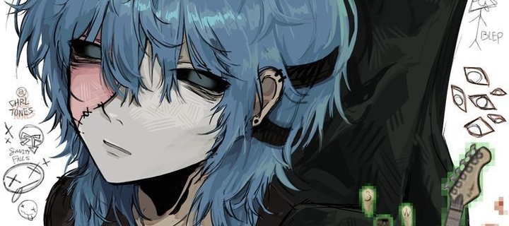 This is the Avatar Image for the Sally face/sal fisher AI Voice and Text to Speech Generator