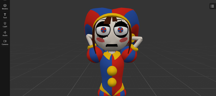 This is the Avatar Image for the Pomni AI Voice and Text to Speech Generator