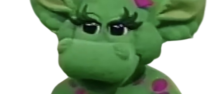 This is the Avatar Image for the Baby Bop (Kirsten Sutton Ford) AI Voice and Text to Speech Generator