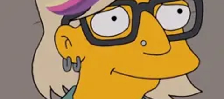 This is the Avatar Image for the Amber Duffman (The Simpsons) (Aubrey Plaza) AI Voice and Text to Speech Generator