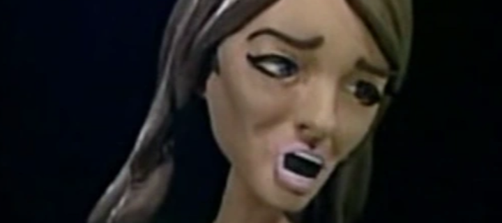 This is the Avatar Image for the Elizabeth Hurley (Celebrity Deathmatch) (Sarah Knowlton) AI Voice and Text to Speech Generator
