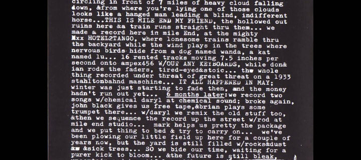 This is the Avatar Image for the The Dead Flag Blues Narrator (From Godspeed You! Black Emperor) AI Voice and Text to Speech Generator