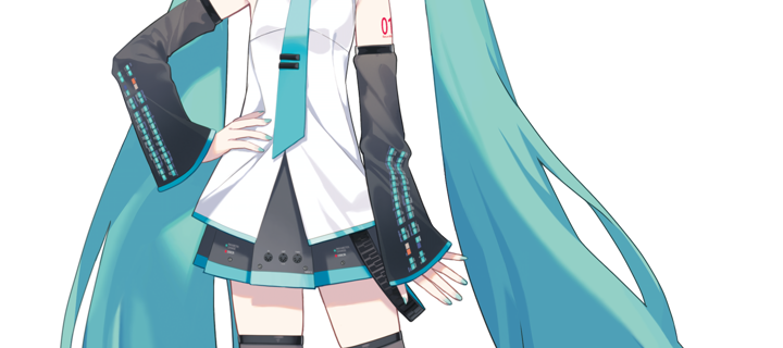 This is the Avatar Image for the Hatsune Miku – VOCALOID AI Voice and Text to Speech Generator