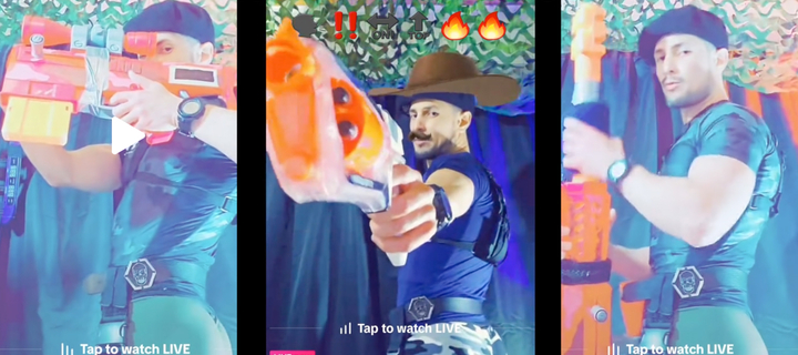 This is the Avatar Image for the Isrhaul (I need more Bullets) (Tiktok NPC Streamer) AI Voice and Text to Speech Generator