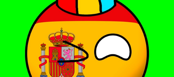 This is the Avatar Image for the Countryballs España AI Voice and Text to Speech Generator