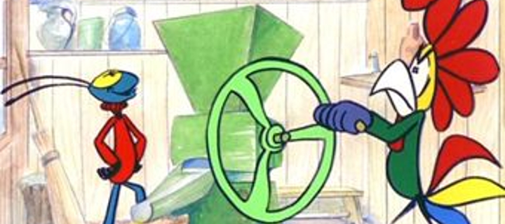 This is the Avatar Image for the Szöcske (Kukori Es Kotkoda) AI Voice and Text to Speech Generator