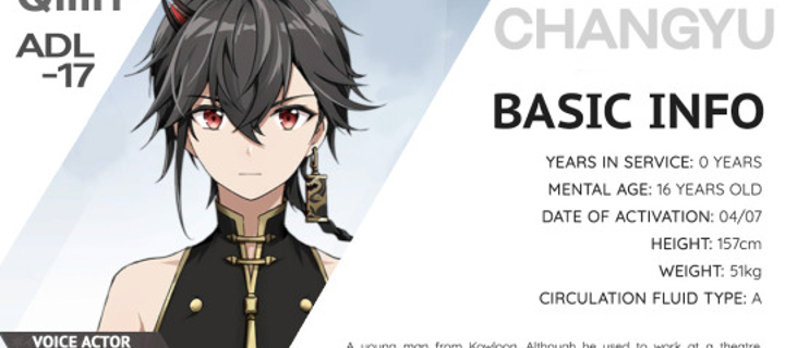 This is the Avatar Image for the Changyu (Natsuki Hanae) (Punishing Gray Raven JP) AI Voice and Text to Speech Generator