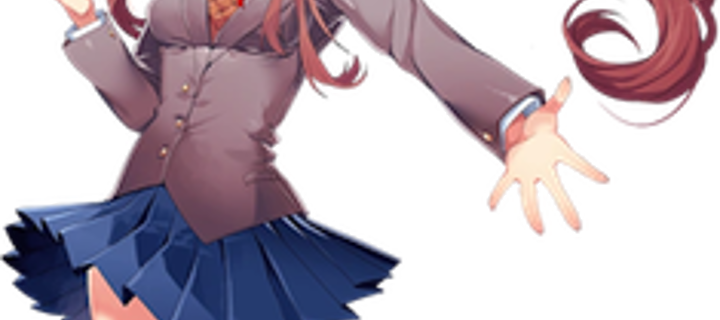 This is the Avatar Image for the Monika (DDLC) AI Voice and Text to Speech Generator