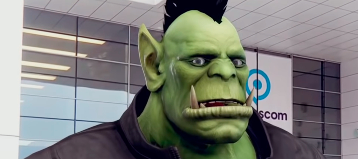 This is the Avatar Image for the Orc-podcaster AI Voice and Text to Speech Generator