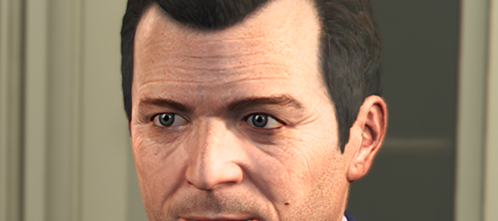 This is the Avatar Image for the Michael De Santa (Grand Theft Auto V) AI Voice and Text to Speech Generator