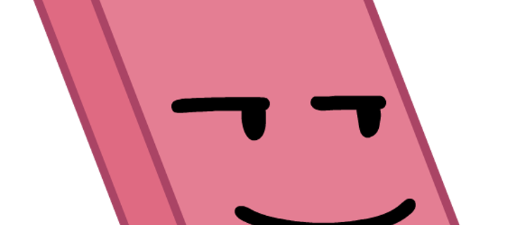 This is the Avatar Image for the Eraser [BFDI] AI Voice and Text to Speech Generator